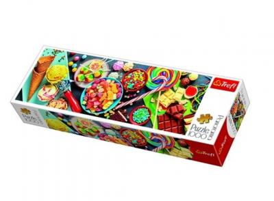 Trefl- puzzle panorama mod&egrave;le douceurs 1000 pi&egrave;ces, 29046, multicolore