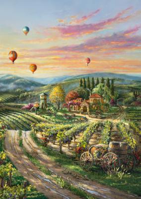 Puzzle Thomas Kinkade - Peaceful Valley Vineyard Schmidt Spiele
