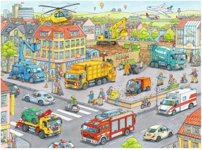 Puzzle V&eacute;hicules de la Ville Ravensburger