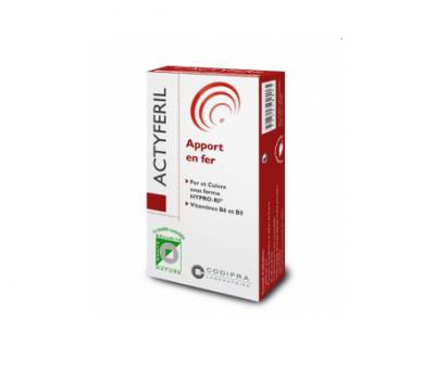 Codifra - Actyferil Apport En Fer X60 G&eacute;lules