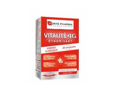 Fort&eacute; pharma vitalit&eacute; 4g dynamisant 20 ampoules + 10 offertes