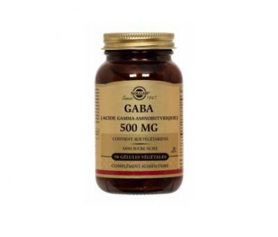 Solgar G.a.b.a. 500 mg G&eacute;lules V&eacute;g&eacute;tales - Flacon 50 g&eacute;lules