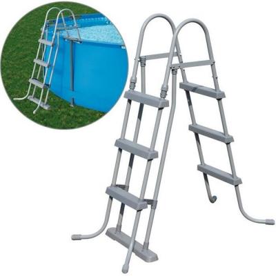 Echelle de s&eacute;curit&eacute; - Piscine hors-sol - Bleu - 3x2 marches