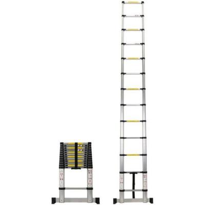 Echelle t&eacute;lescopique en aluminium - 3. 80 m&egrave;tres