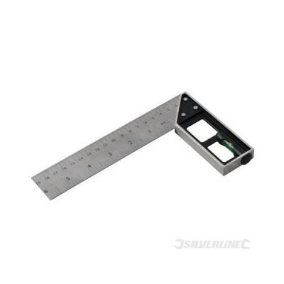 Equerre de menuisier &agrave; niveau 150 mm Silverline 282651