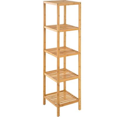 TecTake &Eacute;tag&egrave;re en Bambou 5 niveaux 33x33x141cm 