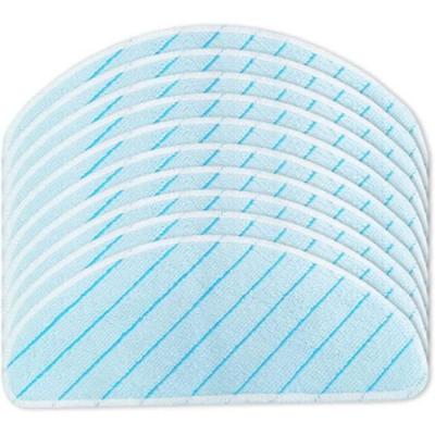 Chiffons serpill&egrave;res - Ecovacs - Deebot T9 - Lot de 10 - Lavables - Laine et microfibres