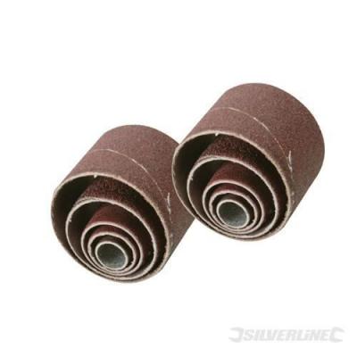 Tambours abrasifs de rechange, 10 pcs, Grain 80, 80