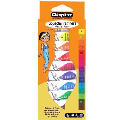 Gouache 10 ml 10 tubes - cl&eacute;op&acirc;tre