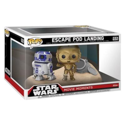 Figurine star wars - bi-pack movie moments escape pod landing r2-d2 & c-3po desert exclusive pop 