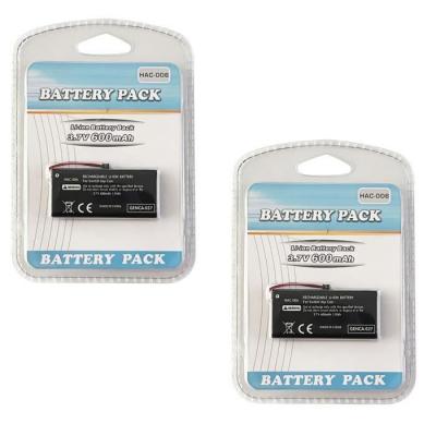 2 X Batterie pour Nintendo Switch Joy-Con HAC-006 - 600 mAh - Genca-037 - Stra&szlig;e Game &reg; 