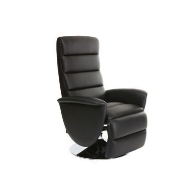 Fauteuil relax manuel noir NELSON L71xP78xH112