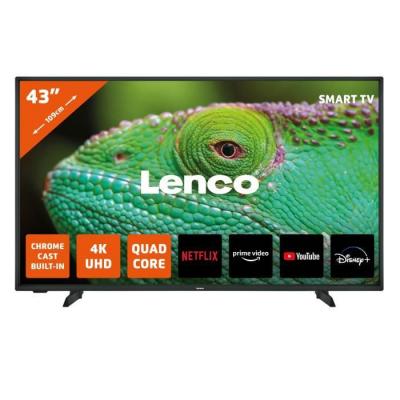 Lenco 43 4K Smart TV Android LED-4353BK Noir