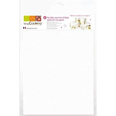 Feuilles Azyme Blanches (sp&eacute;cial Nougat), Scrapcooking (x6)