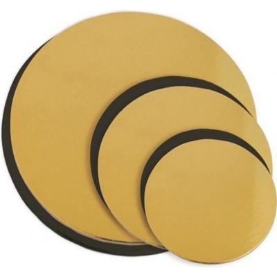Lot de 6 supports &agrave; g&acirc;teaux dor&eacute; et noir 14-22cm