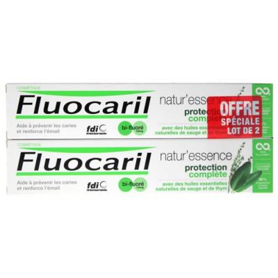 Fluocaril Nature'Essence Protection Compl&egrave;te 2 x 75 ml - Lot 2 x 75 ml