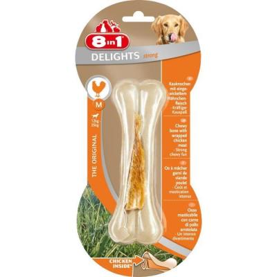 Os &agrave; m&acirc;cher boeuf et poulet 8 in 1 Delights Strong Taille m - Une pi&egrave;ce
