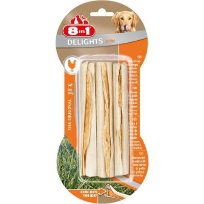 B&acirc;tonnets fourr&eacute;s 8in1 Delights, poulet - 75 g (3 b&acirc;tonnets)