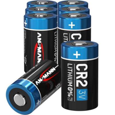 ANSMANN Piles lithium CR2 3V pour lampe torche, flash d'appareil photo, etc. (Lot de 8)