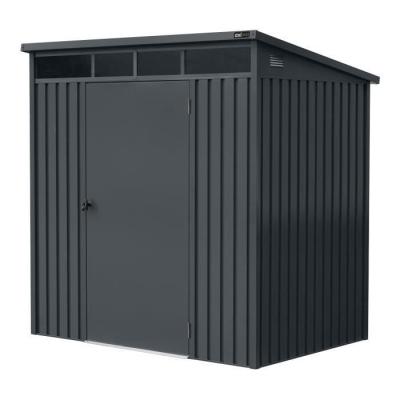 Abri de jardin - AXI - Victor - M&eacute;tal - Anthracite - 146 x 197 x 201 cm 