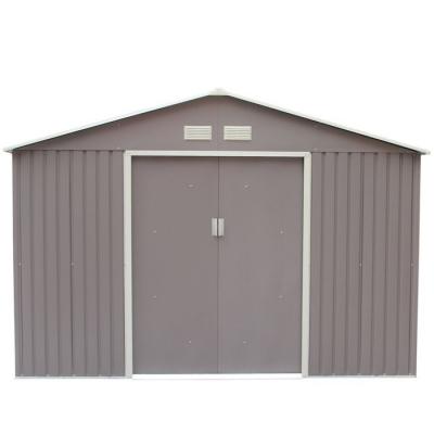 Sancy 10.85 m&sup2; : abri de jardin en metal anti-corrosion gris