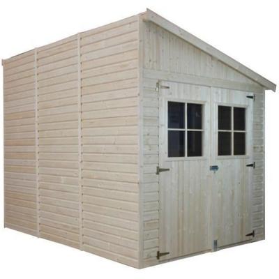 Abri de jardin en bois 6 m&sup2; - h245 x 318 x 218 cm - Timbela M339A M339A