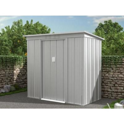 Abri de jardin m&eacute;tal en acier galvanis&eacute; gris 2,32 m&sup2; ACAMAR