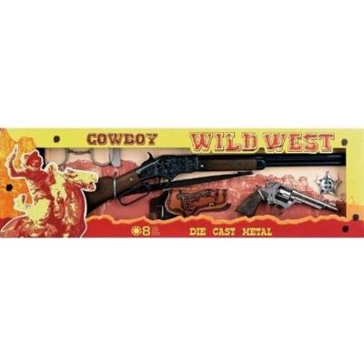 Cpa Toy Stir And Rifle Wild West Set 8 Shots Multicolore