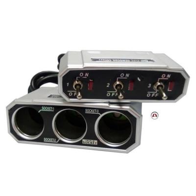 Adaptateurs 3 Prises + 3 Interrupteurs 12/24V