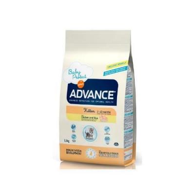 ADVANCE Kitten - Croquettes pour Chaton avec Poulet et Riz - 1,5Kg