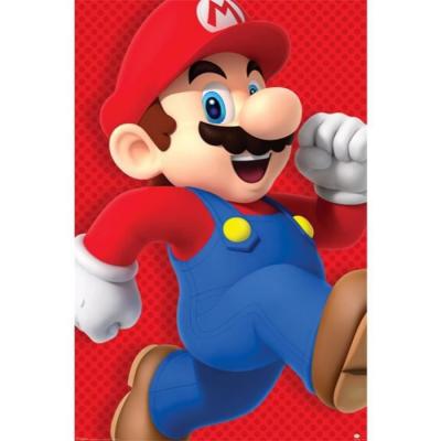 Poster SUPER MARIO (Run) - Papier Glac&eacute; - 91x61cm