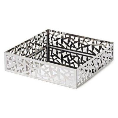 Alessi Msa10 Cactus! Porte-Serviettes En Papier De Table Avec Bord Ajour&eacute; En Acier Inoxydable 18/10