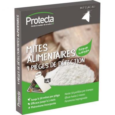 Protecta - 4 pi&egrave;ges de d&eacute;tection de mites alimentaires
