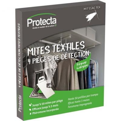 Protecta - 4 pi&egrave;ges de d&eacute;tection de mites textiles