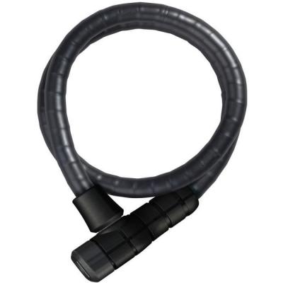 Abus 6615K SCMU C&acirc;ble-antivol v&eacute;lo &agrave; cl&eacute; Unisex, Noir, 120 cm