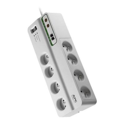 Parafoudre 8 prises - APC - Blanc
