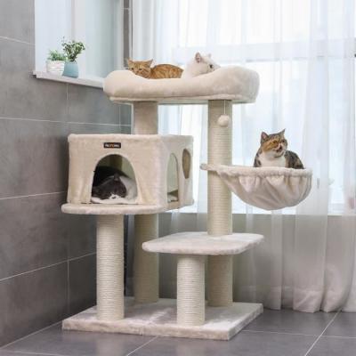 Arbre &agrave; chat 112 cm beige