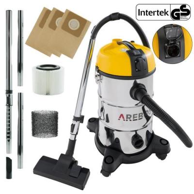 Aspirateur Industriel 6en1 1300W 30L Acier Inoxydable Fonction de soufflage Jaune - Jaune - Arebos