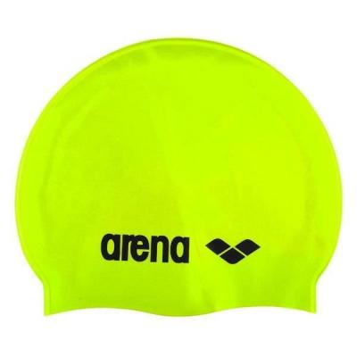 Arena Classic Silicone Bonnet de piscine Mixte Adulte, Vert, NS