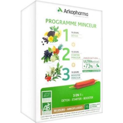 ARKOPHARMA Arkofluides programme minceur boite de 30 ampoules
