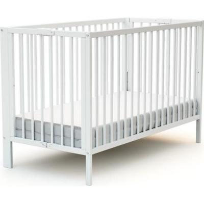 Lit pliable en bois de h&ecirc;tre Essentiel Plus blanc (60 x 120 cm)