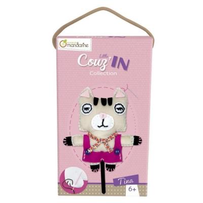 Kit cr&eacute;atif Avenue Mandarine Little Couz'in Tina le Chat