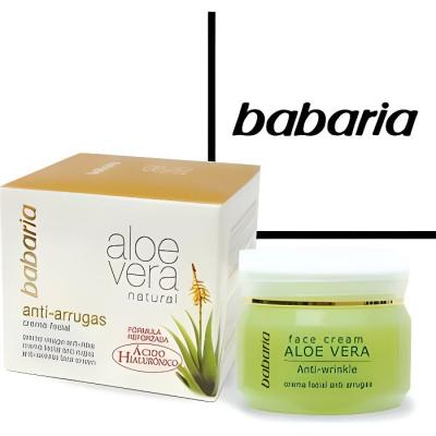 Babaria - Cr&egrave;me Pour Le Visage Antirides Aloe, 50ml Cr&eacute;me visage