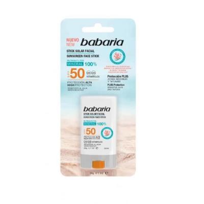 BABARIA Sunscreen Stick SPF50 20GR Mixte, Negro, Seulement