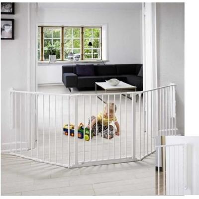 BabyDan Barri&egrave;re de s&eacute;curit&eacute; enfant multi-fonction, blanc (L) 90-223cm