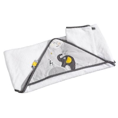 Cape de bain et gant de toilette babyfan - sauthon