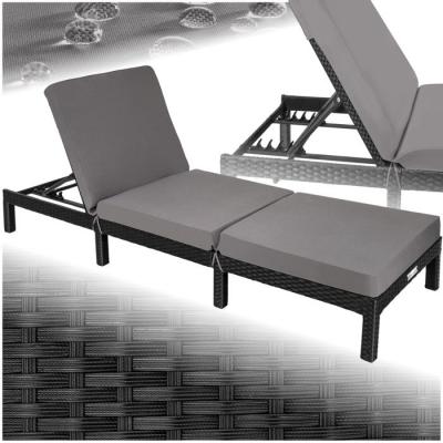 Tectake bain de soleil sofia 5 positions - noir 402307