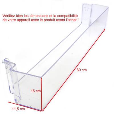 Balconnet bouteilles 600x115x150 mm pour Refrigerateur Continental edison