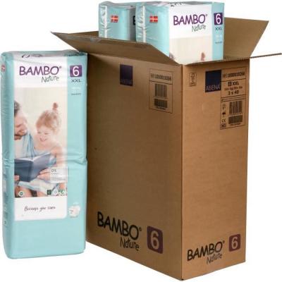 Couches Bambo Nature XL T6 (+16kg) - 3 paquets de 40