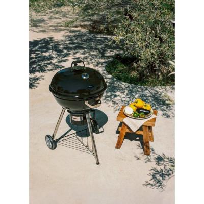 Barbecue fumoir - Create - Smokey Kettle - Charbon - Acier rev&ecirc;tu - Noir